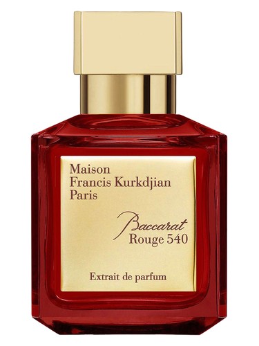 Maison Francis Kurkdjian Baccarat Rouge 540, red-capped bottle